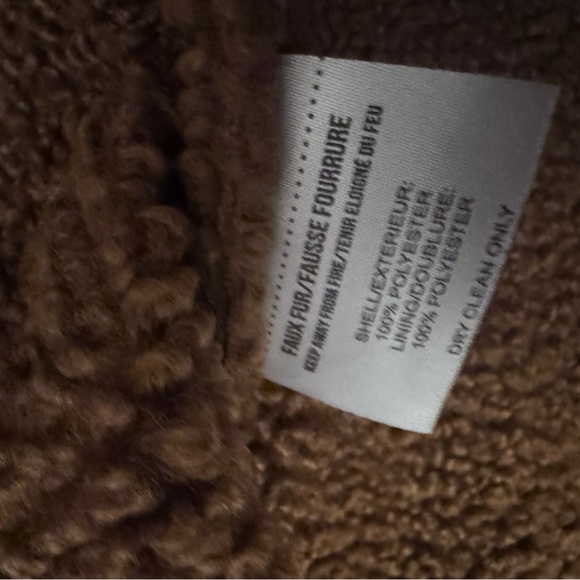 Women's Tan Shearling Coat - Picture 8 of 9